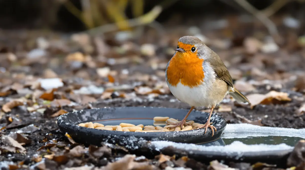 Rouges-gorges : ces deux aliments tout simples au jardin cet hiver les font revenir encore et encore chez vous Rouges-gorges : ces deux aliments tout simples au jardin cet hiver les font revenir encore et encore chez vous