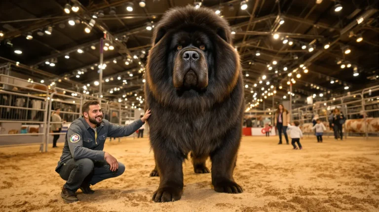 Salon de l'Agriculture : un Dogue du Tibet mayennais, « champion de France », au Concours agricole